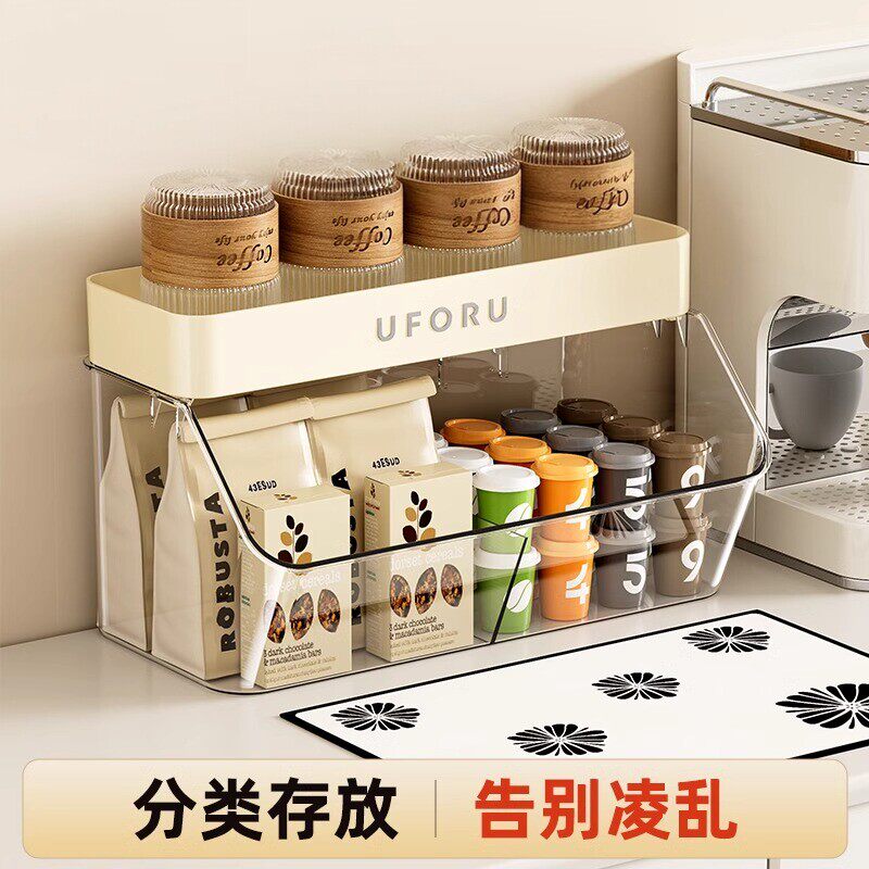 日本进口茶包收纳盒壁挂胶