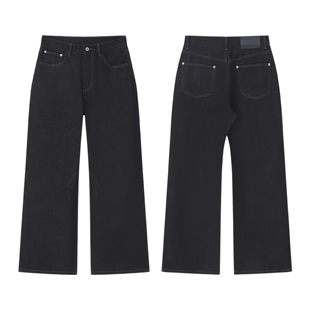 弯刀阔腿baggy原色牛仔裤 13.5盎司丹宁原牛 Denim Vonnogo Caim