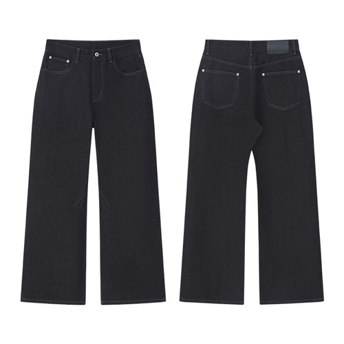 Caim Vonnogo 13.5盎司丹宁原牛 弯刀阔腿baggy原色牛仔裤Denim