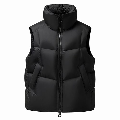 立领羽绒马甲男女同款鸭绒面包服