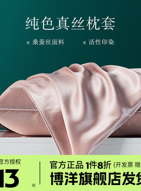 博洋枕套桑蚕丝夏季乳胶