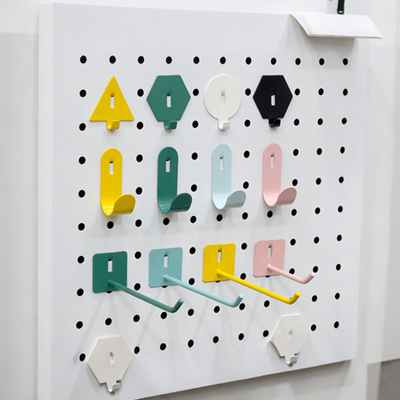 洞洞板配件方孔圆孔通用收纳挂钩