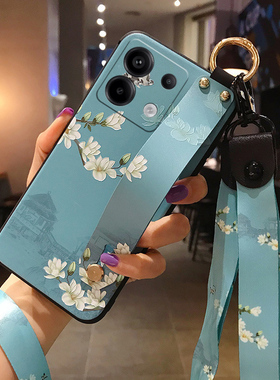 适用小米红米note13手机壳12Turbo极速4版11保护14C套11T硅胶12C腕带10防摔9男15女R款8带3挂绳7Pro+挂脖5G