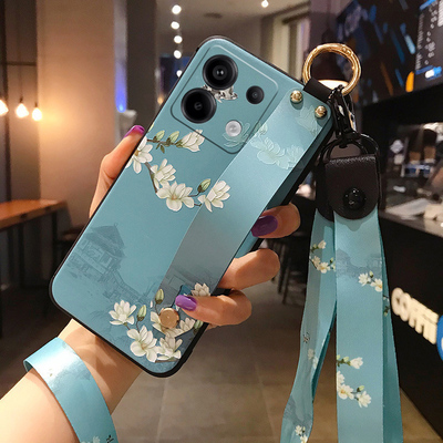 适用小米红米note13手机壳12Turbo极速4版11保护14C套11T硅胶12C腕带10防摔9男15女R款8带3挂绳7Pro+挂脖5G