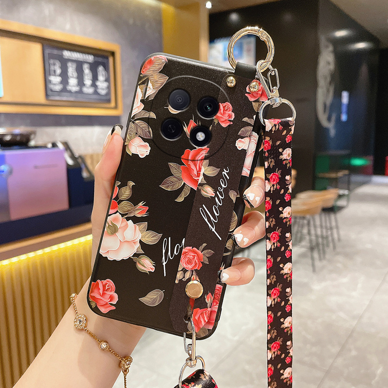 适用OPPO A5Pro手机壳A5活力版A3保护套A3i腕带A3x硅胶A2软壳A1斜挎背带x全包防摔Plus女款i男5G挂绳挂脖子S