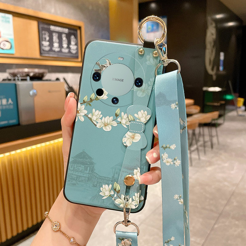 适用华为Mate60Pro手机壳mate70保护套50硅胶40软壳30斜挎背带20X腕带20Pro+全包防摔E女新款挂绳挂脖子男5G