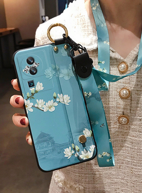 适用vivo iqoo neo7手机壳Neo9竞速版8保护套9S硅胶5软壳5s腕带6SE全包3防摔10Pro+女款11带挂绳挂脖子中国风