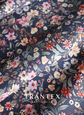 高端纯棉全棉布料棉布diy手工碎花印花衣服衬衣衫连衣裙服装面料