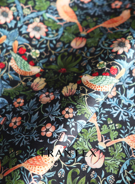 复古纯棉全棉布料棉布diy手工碎花印花衣服装衬衣衬衫连衣裙面料