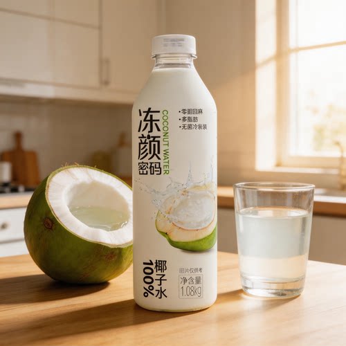 冻颜密码大瓶椰子水1.08L商超盒马同款100%椰子水正品鲜榨椰汁