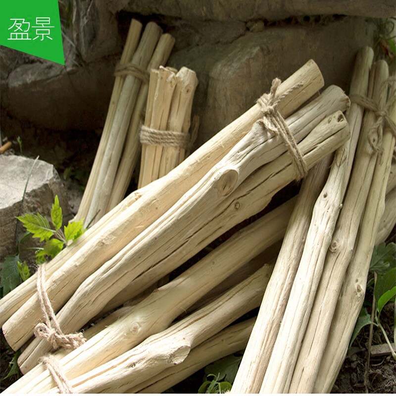 天然白树枝干树枝木棒棍装饰树枝美式乡村diy插花晾挂衣杆衣架