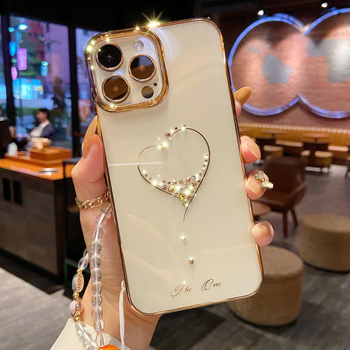 苹果15手机壳奢华水钻硅胶套