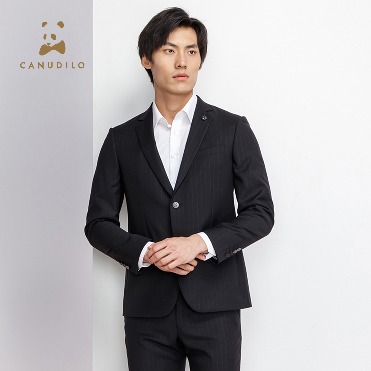 CANUDILO/卡奴迪路 男士西装正装羊毛混纺