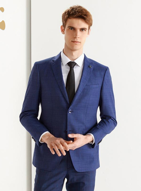 CANUDILO/卡奴迪路 正装休闲羊毛桑蚕丝修身西服男士