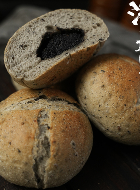 清晨里 黑芝麻米面包软欧面包糕点营养早餐代餐饱腹办公室下午茶