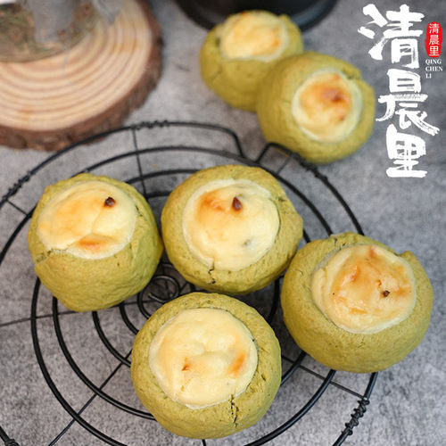 清晨里茉莉绿茶乳酪司康饼英式糕点下午茶野餐露营网红零食甜品