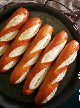 清晨里 德式普雷结碱水面包Pretzel全麦无油无蔗糖低g卡健身代餐