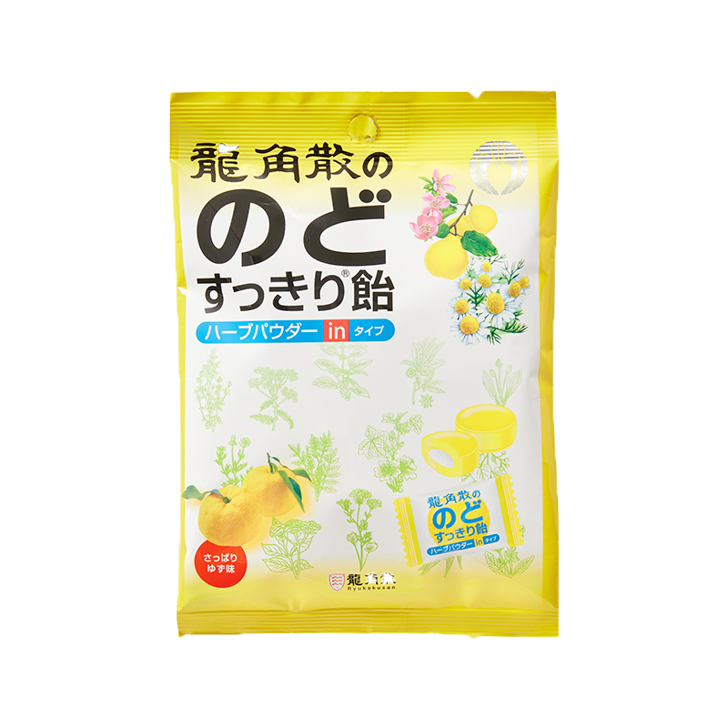 龙角散润喉糖袋装含片条状