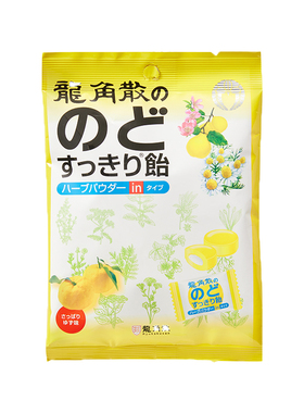 龙角散润喉糖袋装含片条状