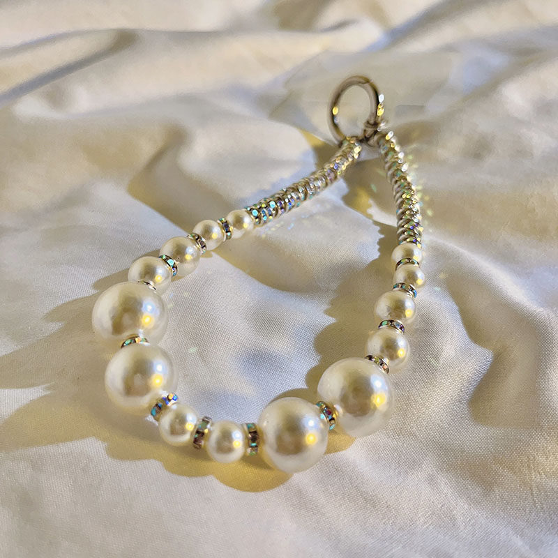 帕米亚珍珠闪钻手机腕带手链挂绳，券后8.8元