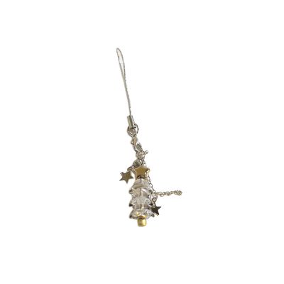 潮款网红DIY银色星星圣诞树挂件