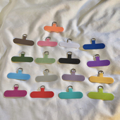 创意手机配饰多巴胺马卡龙纯色小夹片适用于通用所有手机壳日韩ins小清新便携挂绳结实耐用斜跨长绳简约男女