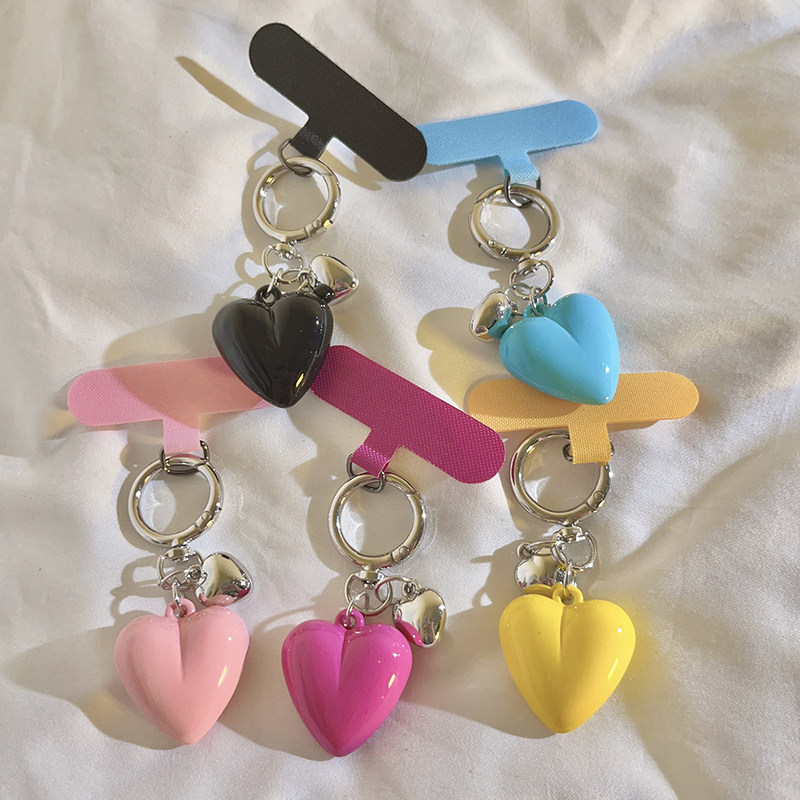 网红ins风立体吊坠爱心手链