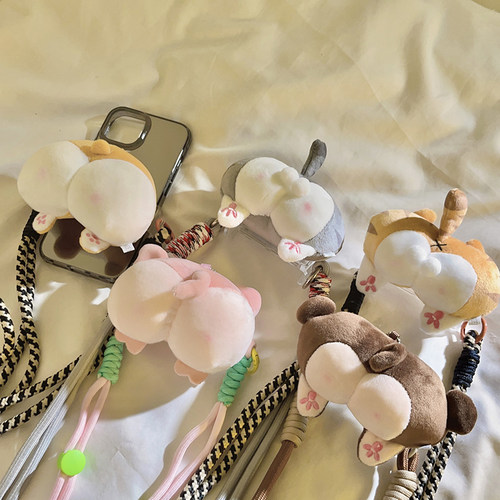 ins搞怪可爱立体屁屁公仔挂绳