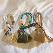 潮流个性 手机挂饰卡其色粽子铁塔零钱包编织挂绳适用手机壳diy创意手机挂链便携腕带钥匙扣包包挂件网红男女