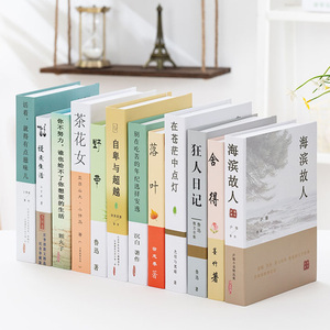 现代中文假书仿真书装饰品摆件客厅书房样板间摆设新中式拍摄道具