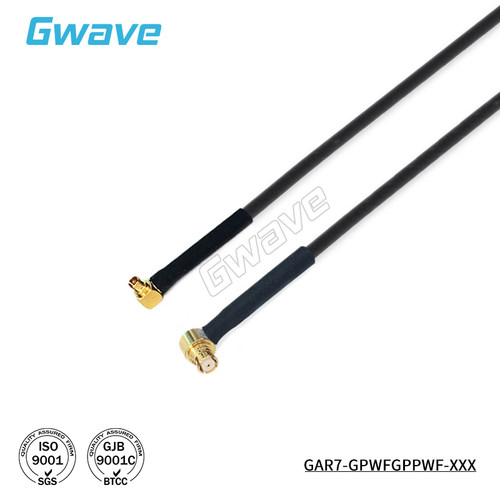 谷波互连SMP(GPO)-SSMP(GPPO)弯母射频连接线R1.37柔性电缆组件6G