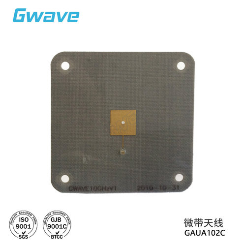 谷波技术 GAUA102C微带天线 9.95-10.05GHz 增益7dBi SMA母头接口