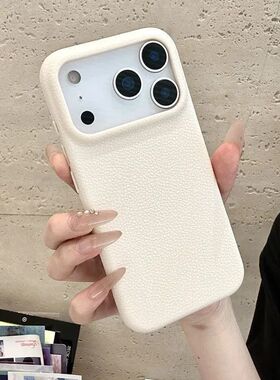 韩ins风简约适用于红米k90pro手机壳k80k70k60新款note12/13/14/15皮纹大孔turbo4pro小米17pro创意女保护套