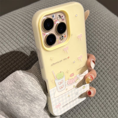 小清新风饮品适用于IQOOz9turbo手机壳 iQOOz8 z7 z6防摔iQOOneo10时尚女neo5se二合一iqoou1x u3x u5e保护套