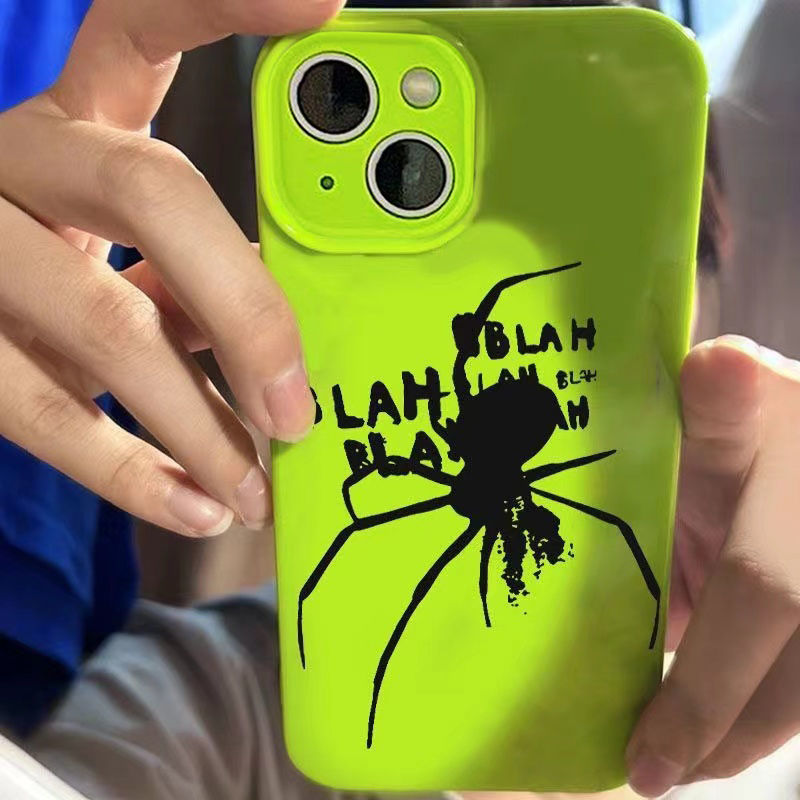 苹果新款荧光绿防摔手机壳