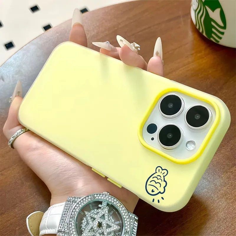 新款糖果色二合一防摔磨砂高级感时尚手机壳