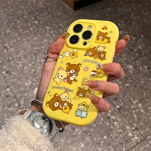 卡通自嘲小熊适用于IQOOneo10手机壳iqooz9/z8/z7新款防摔IQOOneo6/5se 全包硅胶IQOO13/12/11时尚u5x保护套