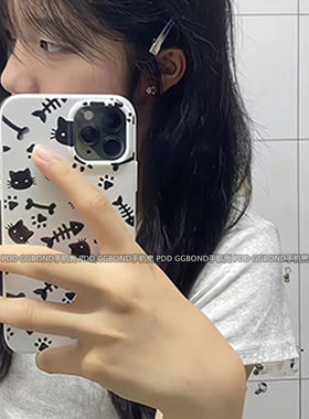 适用于vivoy100i手机壳x90x80x60x50全包s10/s12/s15/s17鱼骨猫咪s18pro直边y33s/y77/y52s/y93s新款保护套