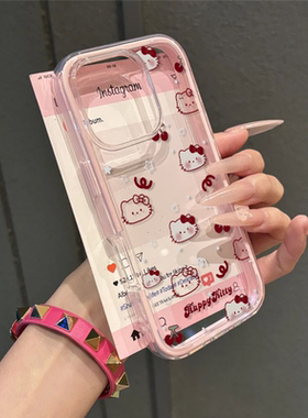 甜系kitty猫适用于vivoy35手机壳y33s/y53s/y78高级感y100/y200二合一s20/s18/s16/s12防摔IQOOneo10保护套