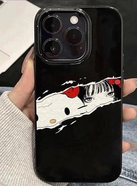 日韩搞怪KT猫适用于红米k70pro手机壳note9/10/11Tpro新款小米12/13/14防摔turbo3亮面k40k50k60软套civi4pro