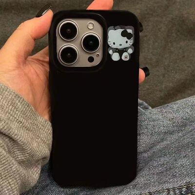 简约kitty猫适用于荣耀200/100手机壳90GT/80/70畅玩60plus亮面play5Tpro防摔x40x30x20x10硅胶magic4保护套