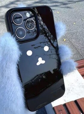 卡通简约表情适用于红米turbo4手机壳小米15/14/13/12pro新款note11/10/9全包k80/k70亮面k60k50k40k30保护套