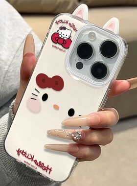 kitty猫表情适用于OPPOk12x手机壳reno13/11/10防摔Findx8新款a58/a35/a2pro硅胶realme真我GT时尚v23保护套