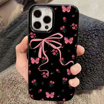 韩风蝴蝶碎花适用于OPPOA5pro手机壳reno13/12/11/10/9/8新款A1/A3x高级感a32/a55/a58/a92s全包Findx8硅胶套