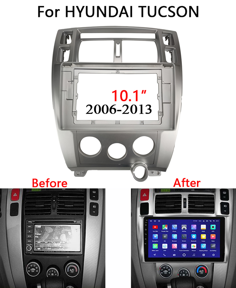 适用2006 08 10 12 13款现代途胜Tucson百变导航面框音响面板改装