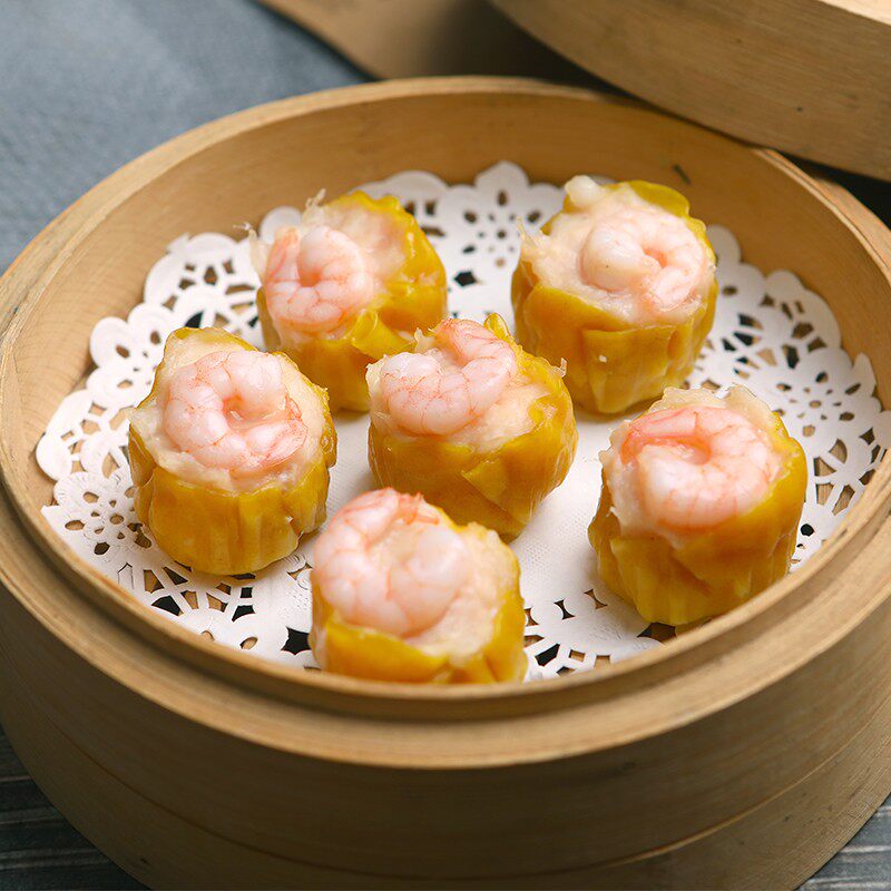 广式鲜肉虾仁烧麦冷冻大个烧卖速冻面点干蒸早餐茶楼半成品12个