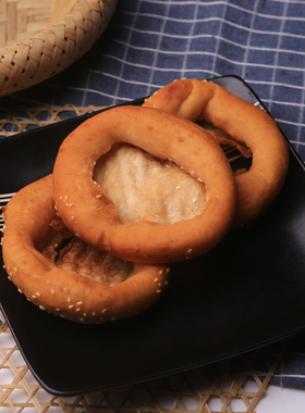 广式咸煎饼港式早茶点心油炸包点小吃速冻半成品营养早餐580g10个