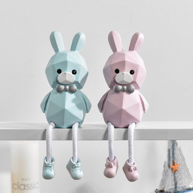 2pcs animals style creative wall hanging foot doll resin cra