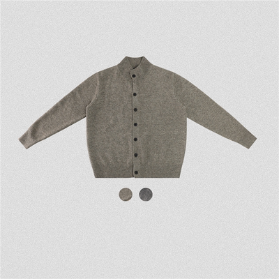 nolo edge studio 边缘工作室 立领长袖复古小众针织开衫外套男装