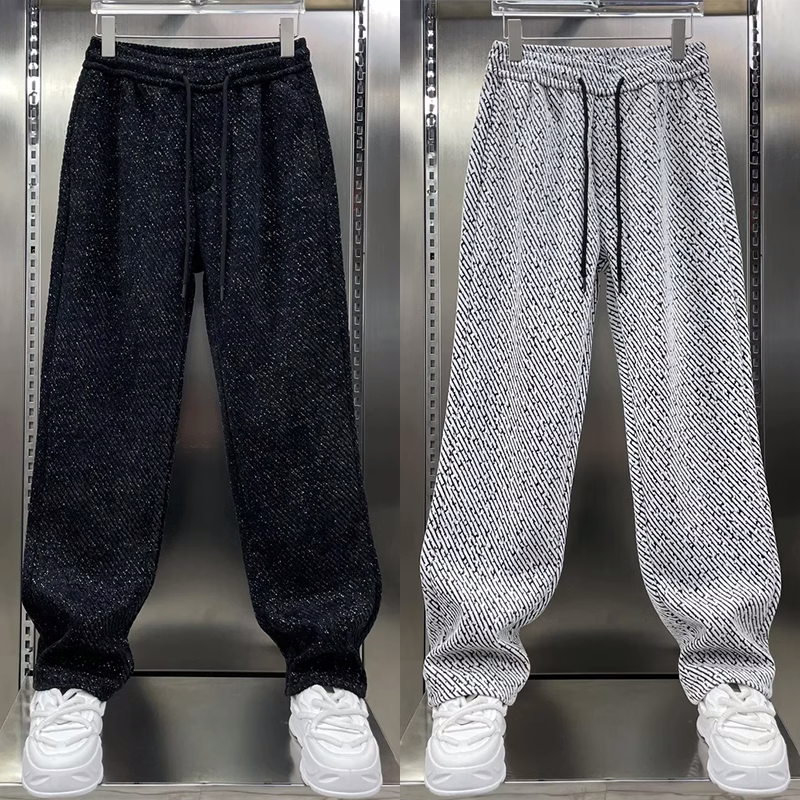 无品牌卫裤宽松休闲纯色